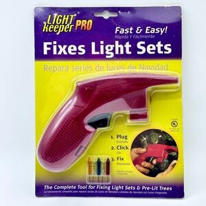 LightKeeper Pro Fixes Light Sets Tool incandescent Christmas light repair tool